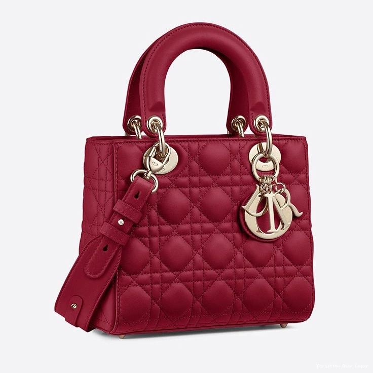 Cheap My ABCDior Red Lady Dior Bag Lambskin Cannage 0811 Luxury